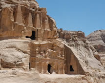 die Ruinen von Nabataean in Jordanien