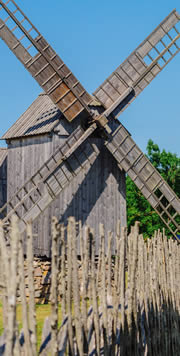 alte Windmühle auf Saaremaa