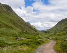 Irland Donegal Glenveagh Nationalpark Wanderweg