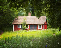 rotes Schwedenhaus in Schweden