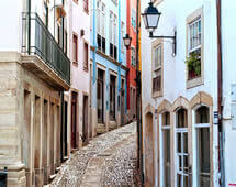 enge Straßen von Coimbra