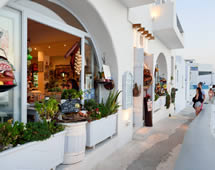 Restaurant auf der Insel Santorini