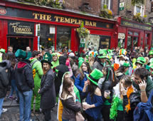 Irland Dublin Sankt Patricks Day Temple Bar