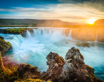 Island Nationalpark Wasserfall