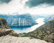 Trollzunge Trolltunga Fjord Norwegen