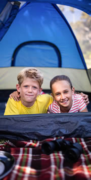 Campingurlaub mit Kindern im Zelt