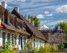 typische Häuser in Roskilde