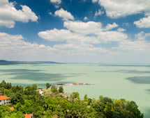Blick auf den Balaton, Ungarn
