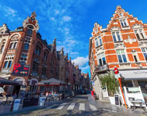 typische Architektur in Gent, Belgien