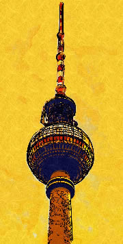 Zeichnung Berliner Fernsehturm 