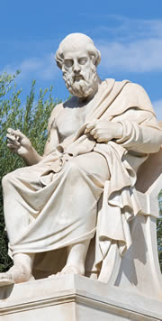 Plato Statue in Athen Griechenland