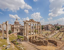 Rom antike Ausgrabungsstätte