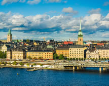 Stockholm Ansicht vom Wasser