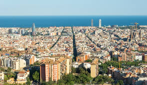 Barcelona Blick aufs Meer