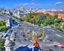 Spanien Madrid Plaza de Cibeles
