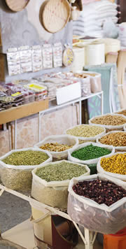 Arabien Oman Markt Gewürze