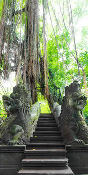 Indonesien Bali Tempelanlage Treppe 