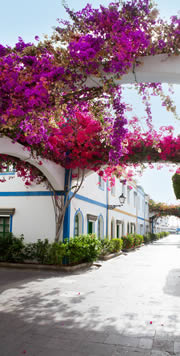 Gran Canaria Haus mit Blumen