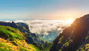 Madeira bergige Landschaft