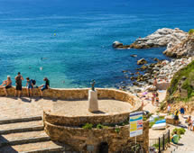Festung von Tossa del Mar mit Blick auf das Meer
