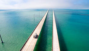 seven mile bridge zu den Florida Keys