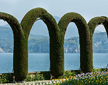 Garten der Villa Pallavicino in Stresa am Lago Maggiore