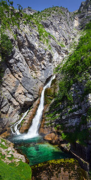 Slavica Wasserfall Triglav Nationalpark