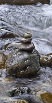 Steine im Fluss 