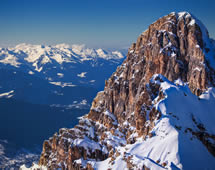 Französische Alpen im Winter